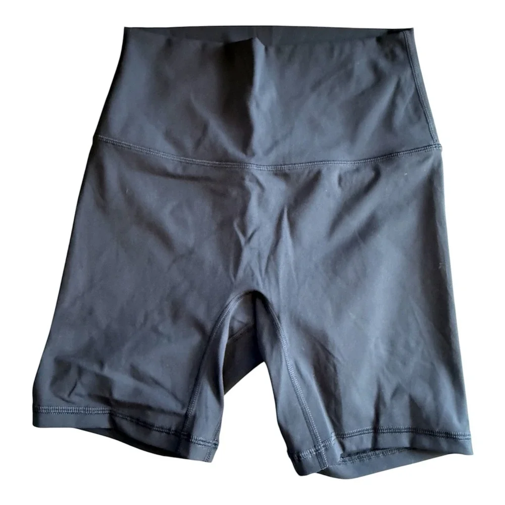 Lululemon Biker Shorts Womens 2 Navy Blue Excellent‎ High Rise 6